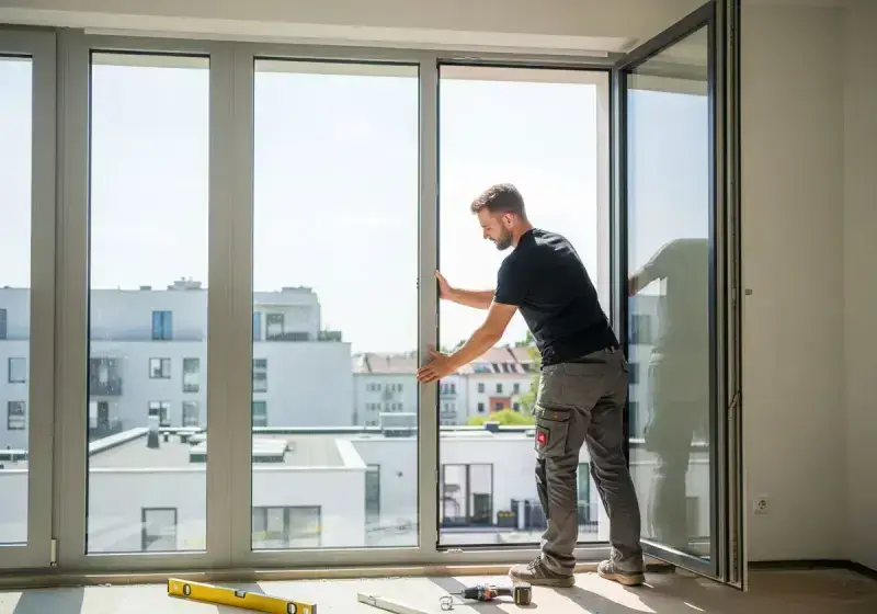 Fenster- und Türenmontage bei einer Sanierung