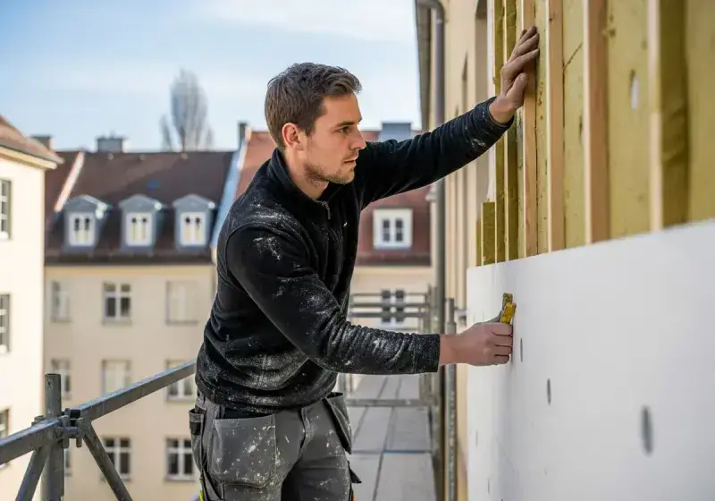 Fassadendämmung bei einer Bausanierung
