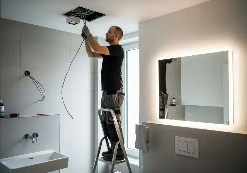 LED-Beleuchtung und Elektrik im Bad