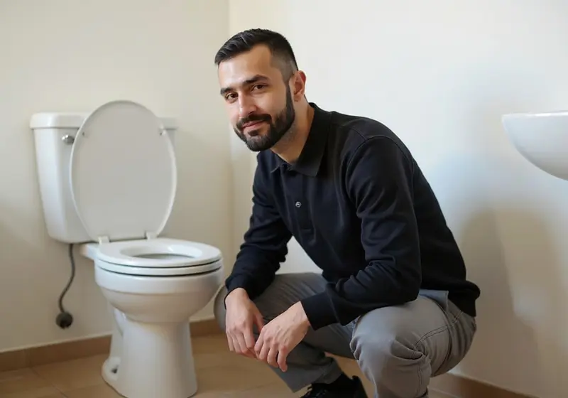 WC-Installation bei einer Badsanierung