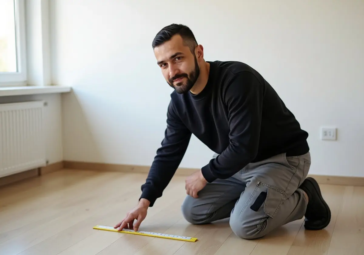 Abnahme des verlegten Bodenbelags