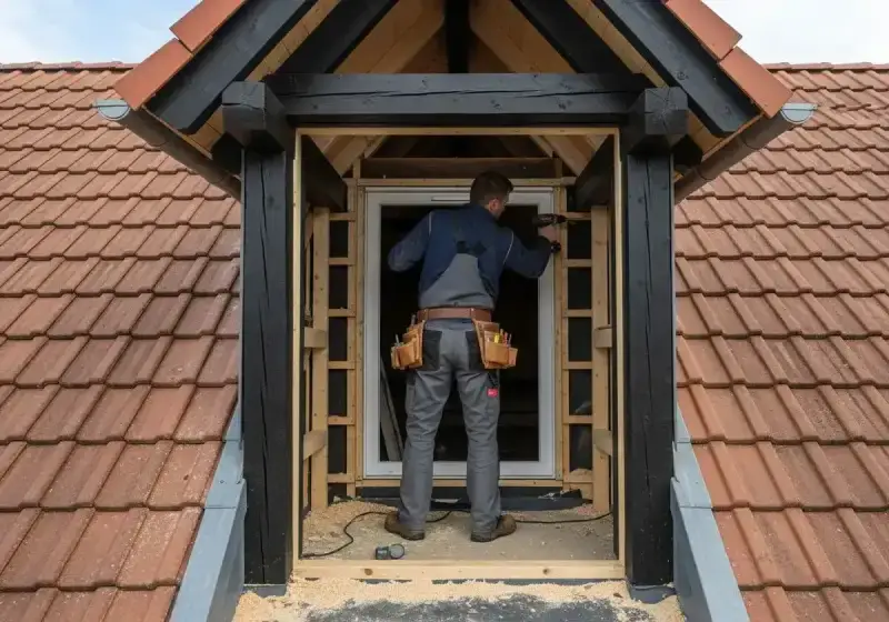 Einbau der Gaubenfenster