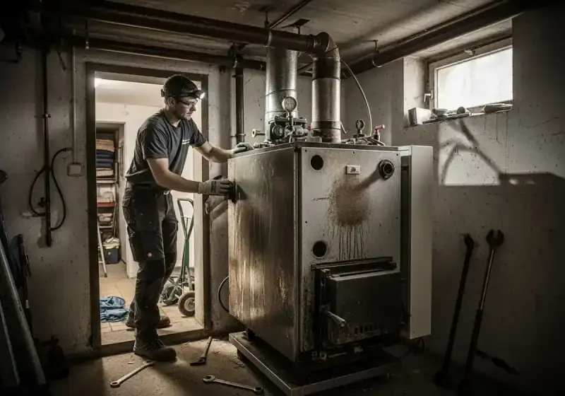 Einbau einer Pelletheizung