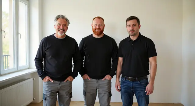 Handwerkerteam bei einer Komplettsanierung in München