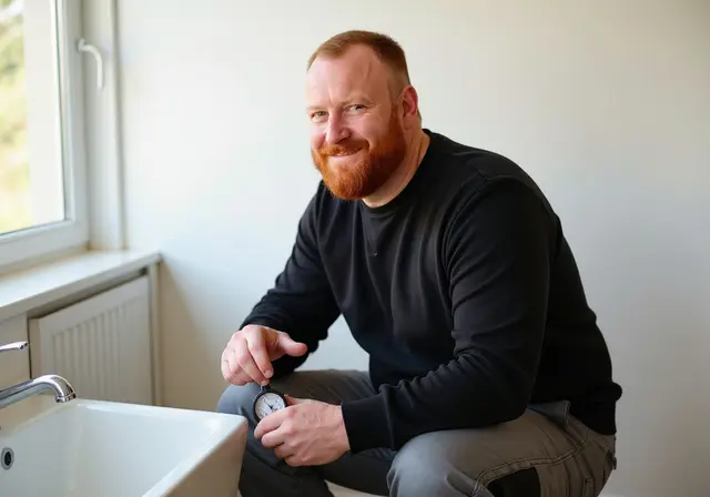 Druckprobe und Abnahme der Wasserleitungen