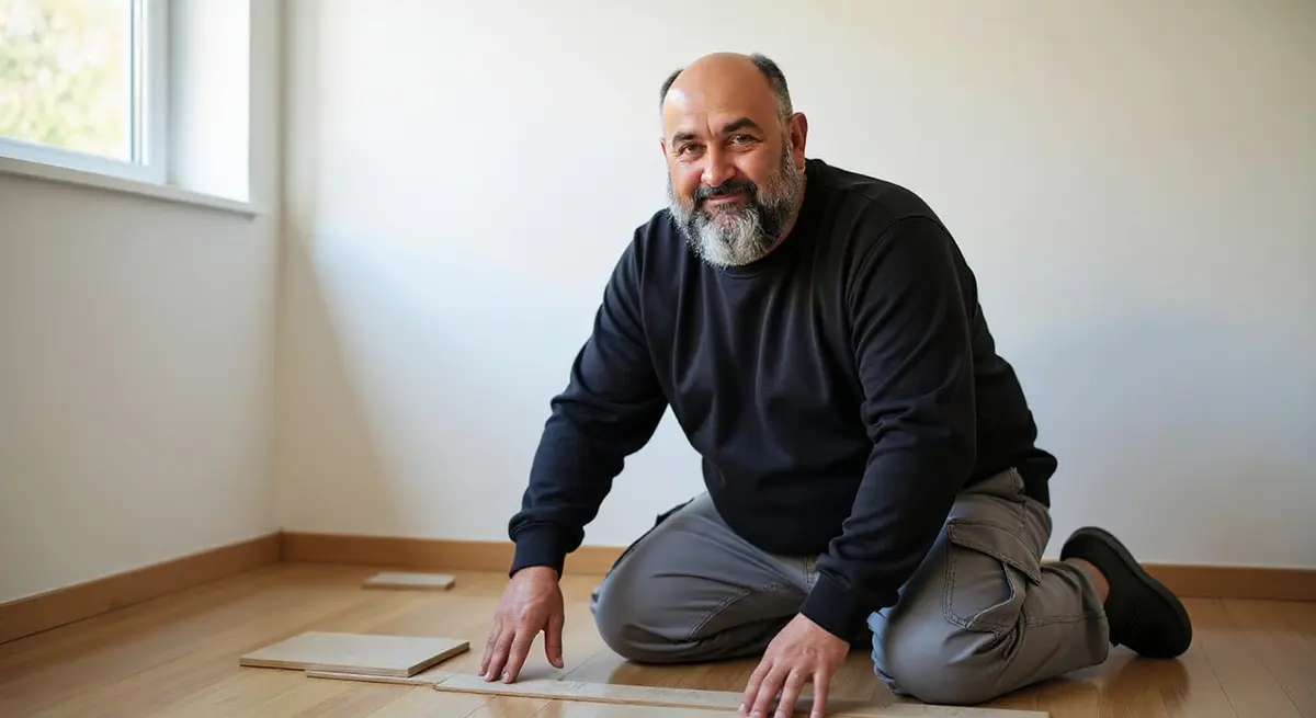 Verlegung von Parkett in einer Wohnung
